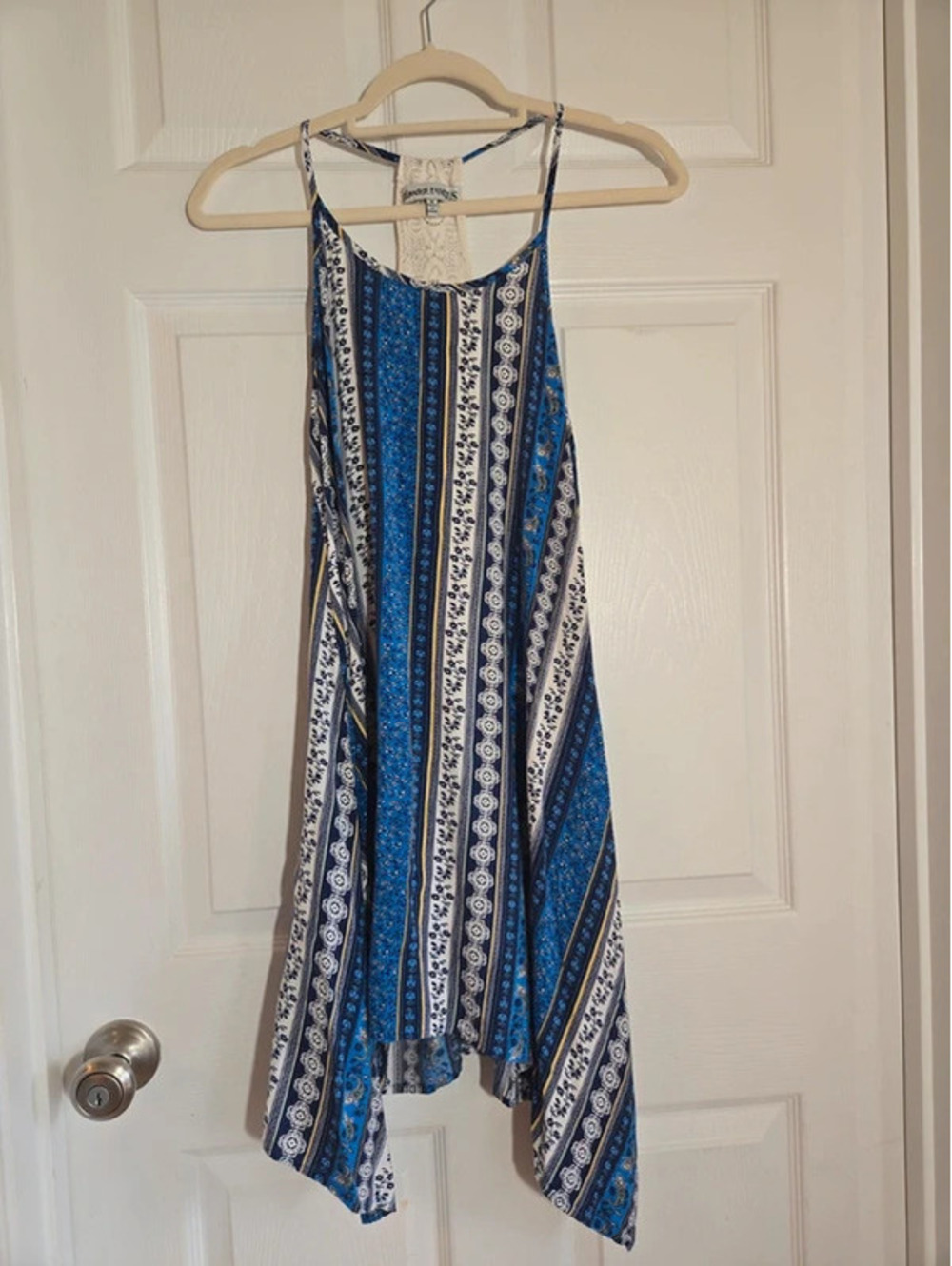 Almost Famous blue boho dress size medium